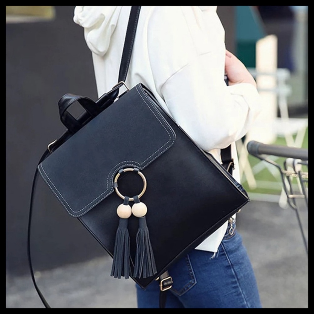 NEW CAMBRIDGE Tassel Backpack - Picture 5 of 8